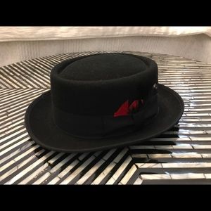 Men’s Women’s Jaxon Pork Pie Porkpie Black Hat S
